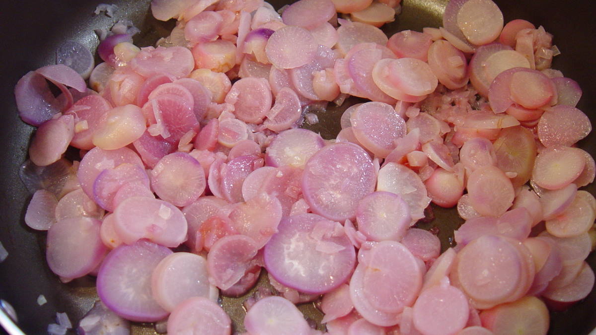 Sautéed Radishes and Onions