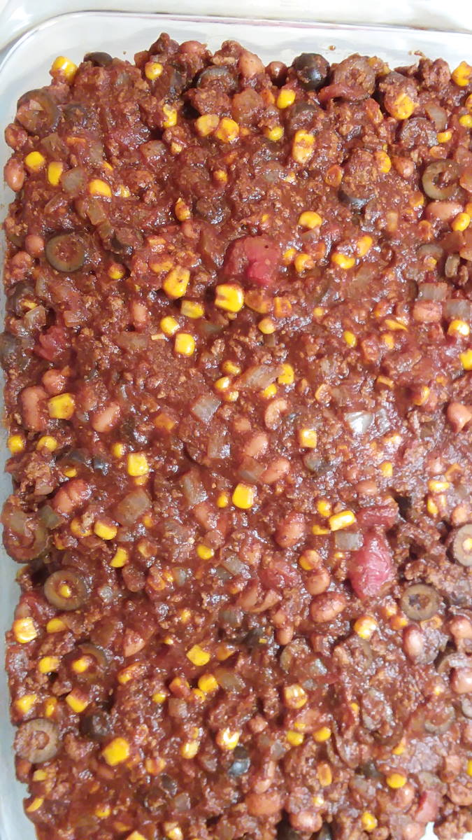 Mexican Casserole Meat layer